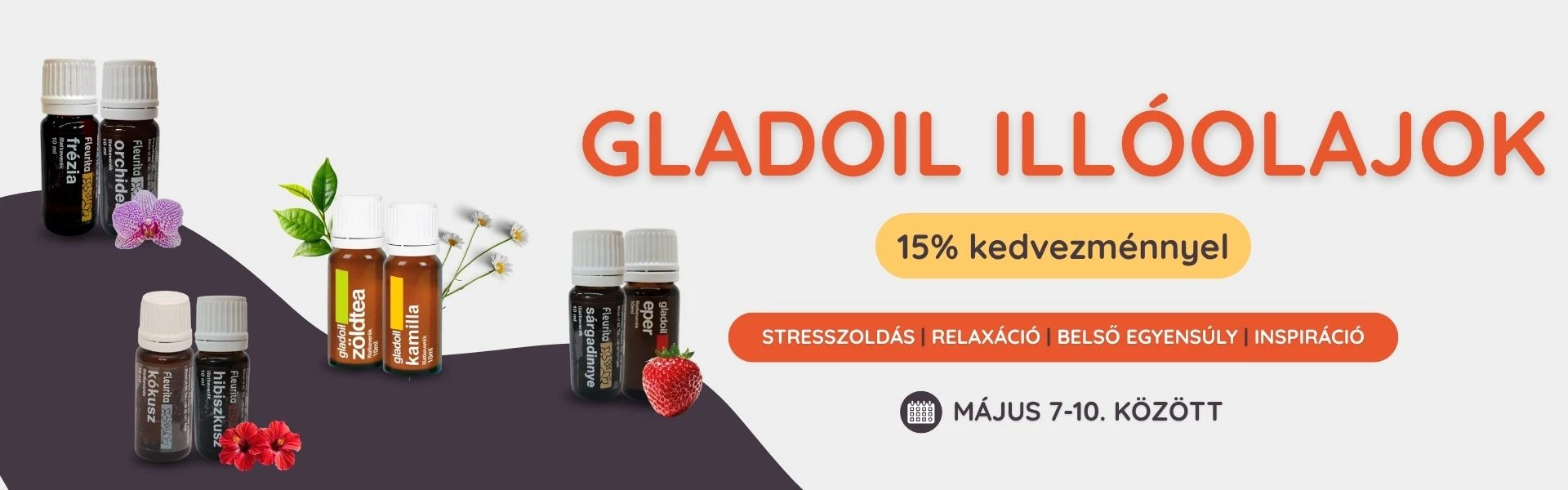 15% kedvezmény Gladoil illóolajokra május 10-ig!