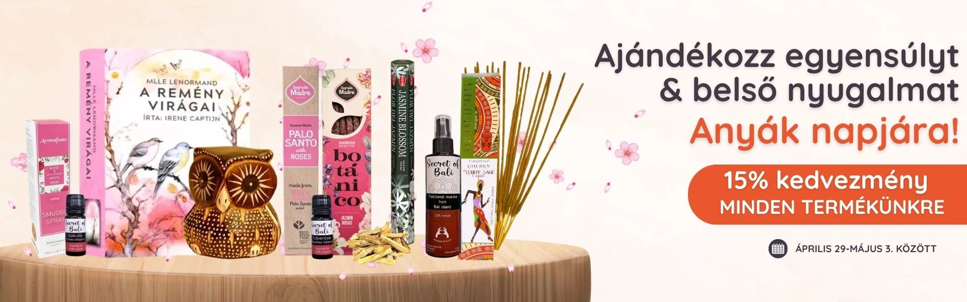 15% kedvezmény minden termékünkre!