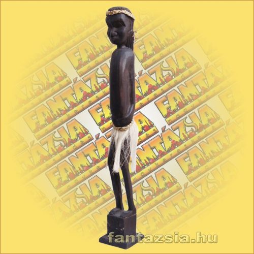 Maori-Asmat szobor 80 cm,fiú
