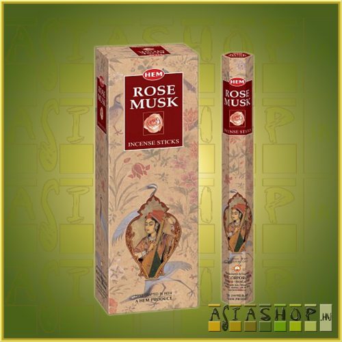 HEM Rose Musk/HEM Pézsmarózsa illatú indiai füstölő