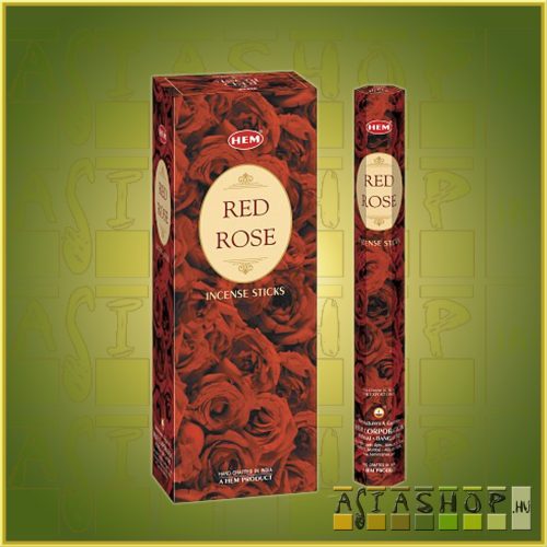 HEM Red Rose/HEM Vörös Rózsa illatú indiai füstölő