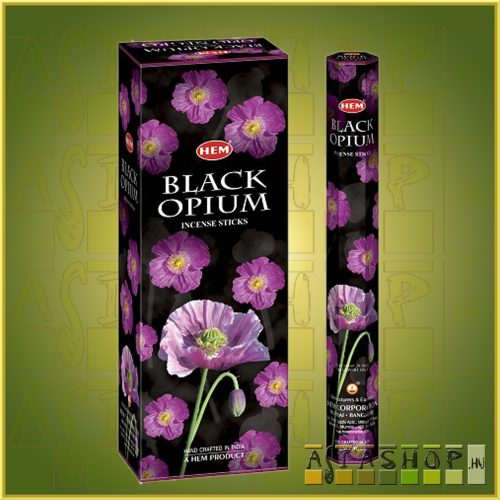 HEM Black Opium/HEM Fekete Ópium illatú indiai füstölő