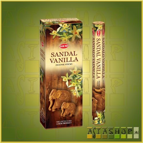 HEM Sandal Vanilla/HEM Szantál Vanília illatú indiai füstölő