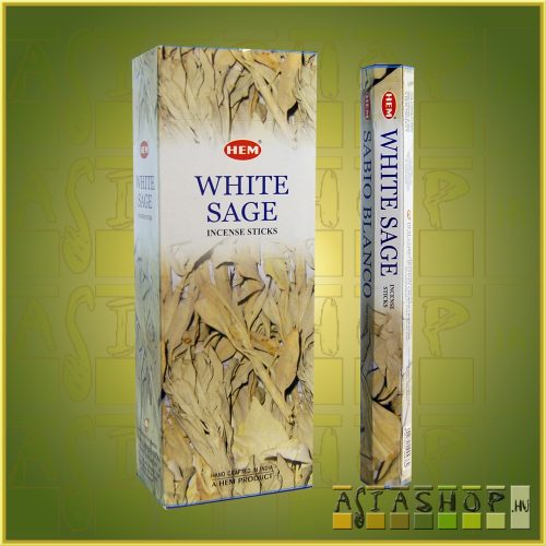 HEM White Sage/HEM Fehér Zsálya illatú indiai füstölő