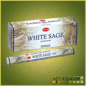 HEM White Sage/HEM Fehér Zsálya illatú indiai füstölő