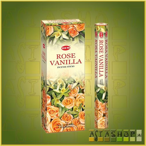 HEM Vanilla Rose/HEM Vanília  Rózsa indiai füstölő