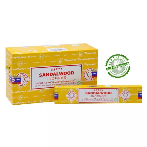 Satya Sandalwood masala füstölő – Szantálfa - Indiai