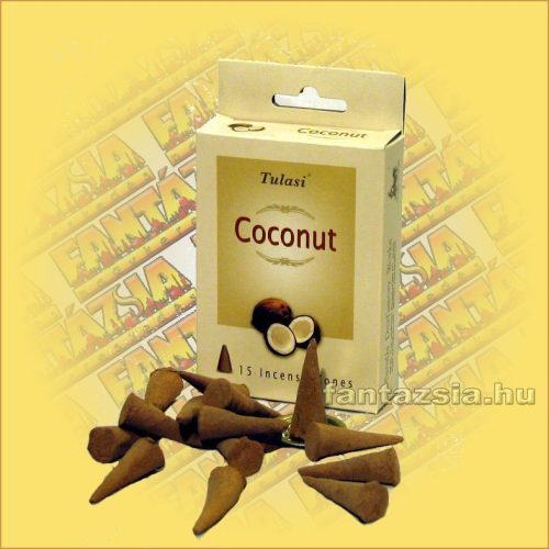 Kúpfüstölő Kókusz / Tulasi Coconut Füstölő Kúp
