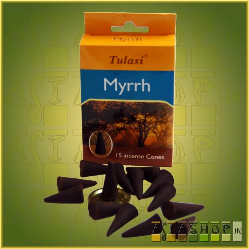 Kúpfüstölő Mirha / Tulasi Mirrh Füstölő Kúp