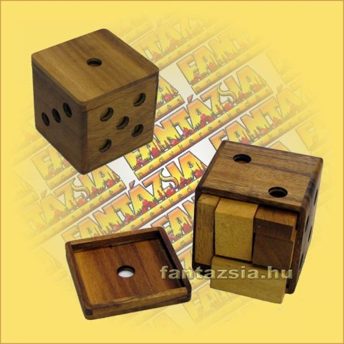 Trópusi Fa Logikai Játék - dobokocka puzzle fatokos 429 9x9cm