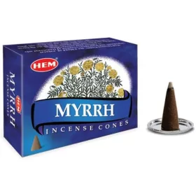 Kúpfüstölő Mirha / HEM Myrrh Füstölő Kúp