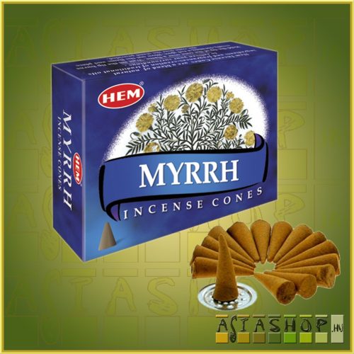 Kúpfüstölő Mirha / HEM Myrrh Füstölő Kúp