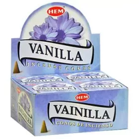 Kúpfüstölő Vanília / HEM Vanilla Füstölő Kúp