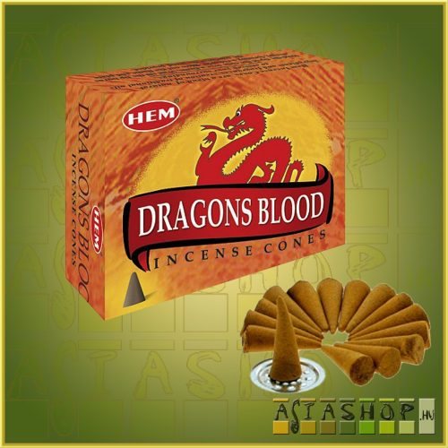 Kúpfüstölő  Sárkányvér / HEM  Dragons Blood Füstölő Kúp