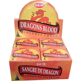   Kúpfüstölő  Sárkányvér / HEM  Dragons Blood Füstölő Kúp