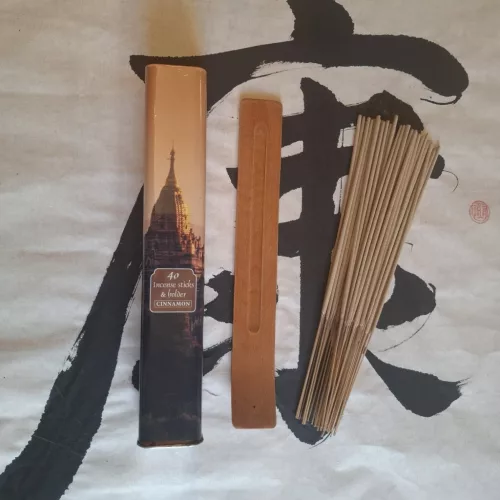 Fahéj Kínai Fémdobozos Füstölő / Cinnamon Incense Gift Box