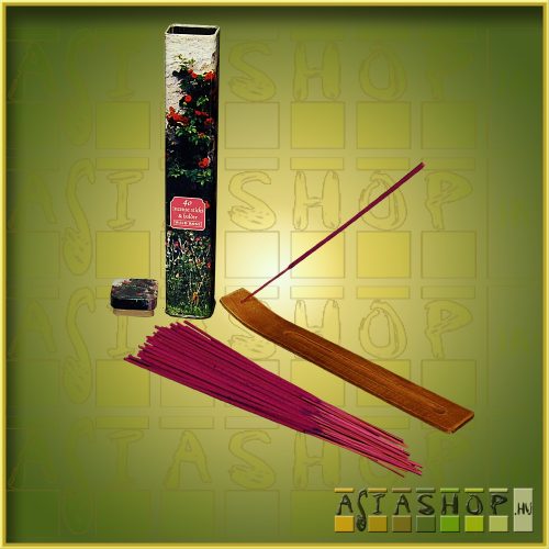 Vadrózsa Kínai Fémdobozos Füstölő / Wild Rose Incense Gift Box