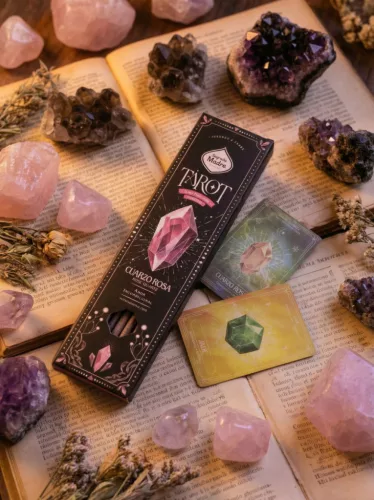 Sagrada Madre- Tarot Cuarzo Rosa-Rózsakvarc Füstölőpálca