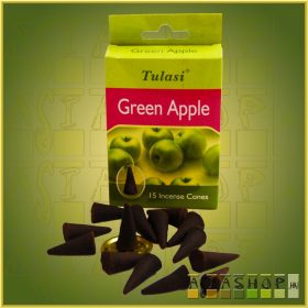   Kúpfüstölő Zöld Alma / Tulasi Green Apple Füstölő Kúp