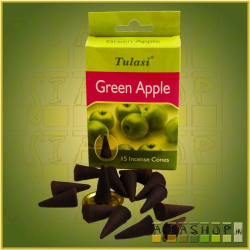 Kúpfüstölő Zöld Alma / Tulasi Green Apple Füstölő Kúp