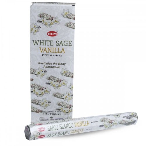 Hem White Sage Vanilla/Hem Fehér zsálya és vaníllia indiai füstölő