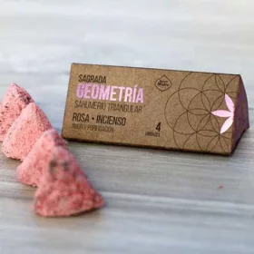   Sagrada Madre-Triangular Roses Frankincense Rózsák és Tömjén Füstölő Háromszög