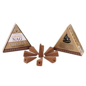   Golden Nag Chandan Back Flow Kúpfüstölők (folyékony füst)