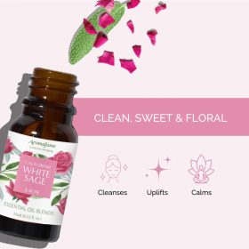   Aromafume-White Sage & Rose-Fehér Zsálya és Rózsa Esszenciális olajkeverék 
