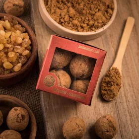   Sagrada Madre-Olibanum-Sandalwood-Tömjén és Szantálfa  Gyógynövény Golyó