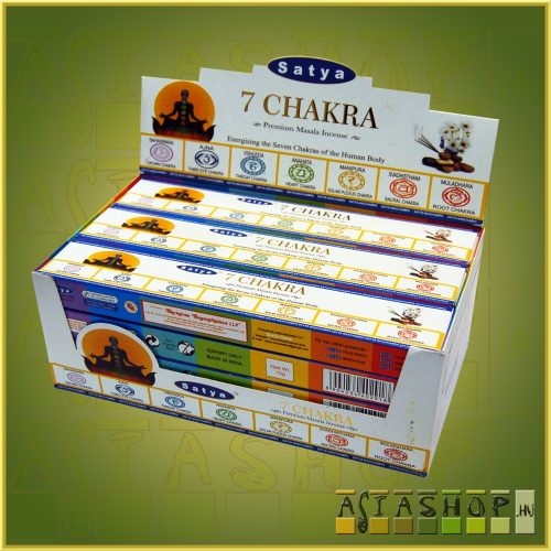Satya 7 Chakra /Indiai Masala Füstölő 