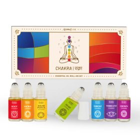   Aromafume-Hét Csakra Roll On  Esszenciális olajkeverék Szett