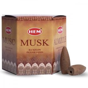 Hem Backflow-Musk-Pézsma Kúpfüstölő (folyékony füst)