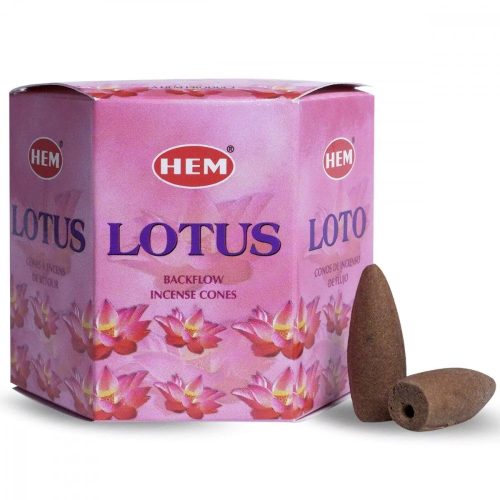 Hem Backflow-Lotus-Lótusz Kúpfüstölő (folyékony füst)