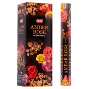 HEM Amber Rose-Amber Rózsa illatú indiai füstölő