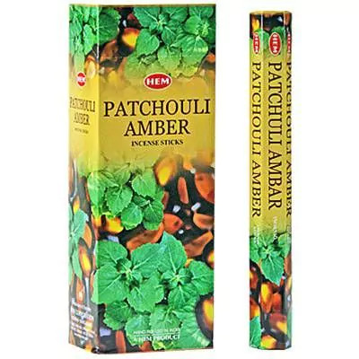 HEM Patchuli Amber illatú indiai füstölő