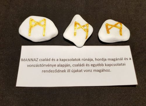 MANNAZ-Rúna talizmán-görög márvány