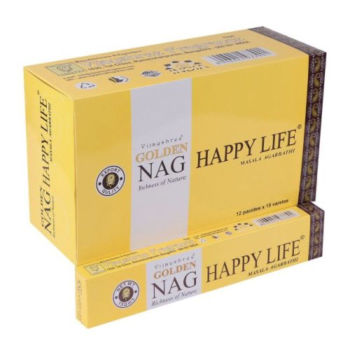 Golden Nag Happy Life-Boldog Élet  masala füstölő