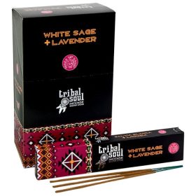   Tribal Soul-White Sage & Lavender-Fehér Zsálya és Levendula Masala Füstölő