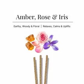   Aromafume - Amber & Rose Borostyán és Rózsa Füstölő 25 szál