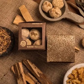   Sagrada Madre-Olibanum-Palo Santo -Tömjén és Palo Santo Gyógynövény Golyó