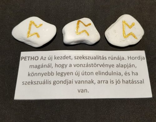 PETHO-Rúna talizmán-görög márvány