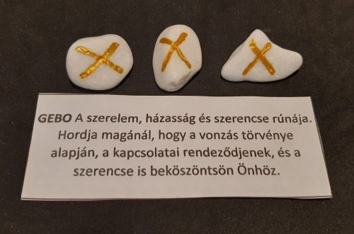 GEBO-Rúna talizmán-görög márvány