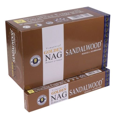 Golden Nag Sandalwood-Szantálfa  masala füstölő