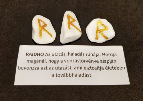 RAIDHO-Rúna talizmán-görög márvány