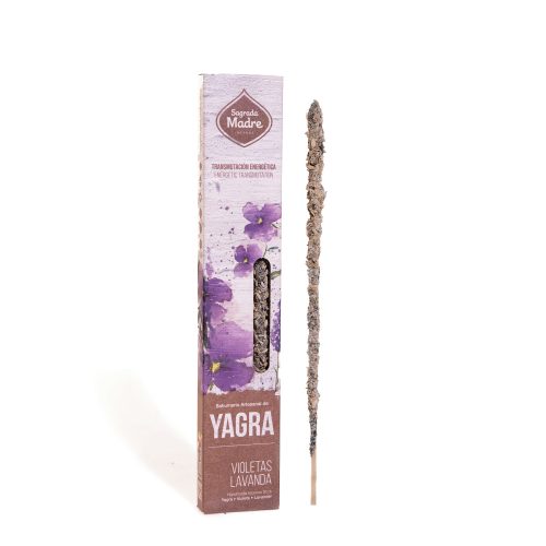 Sagrada Madre-Yagra Violetas Lavanda Ibolya és Levendula füstölőpálca