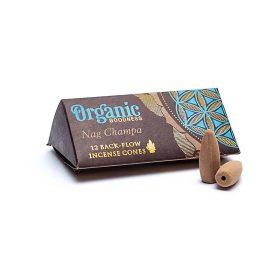   Organic Nag Champa Back Flow Kúpfüstölők (folyékony füst)