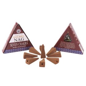   Golden Nag 7 Chakra Back Flow Kúpfüstölők (folyékony füst)