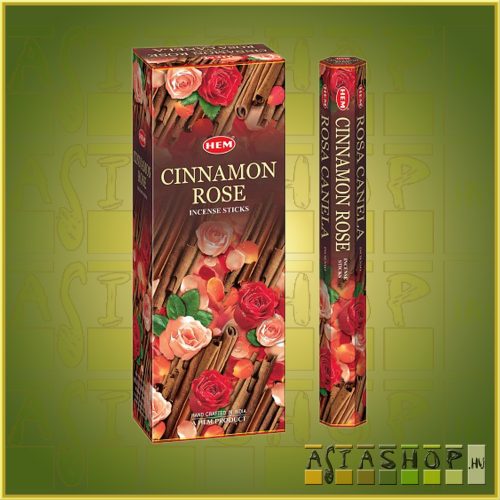 HEM Cinnamon Rose/HEM Fahéj Rózsa illatú indiai füstölő