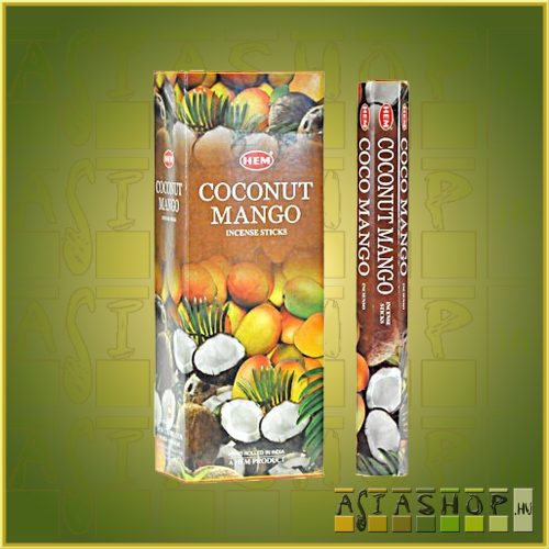 HEM Coconut Mango/HEM Kókusz Mangó illatú indiai füstölő