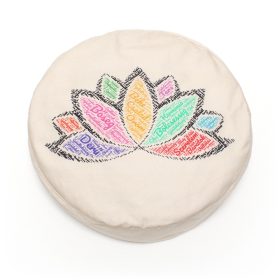  Nagy méretű Meditációs párna - Lótusz Magyar Pozítiv Üzenetekkel